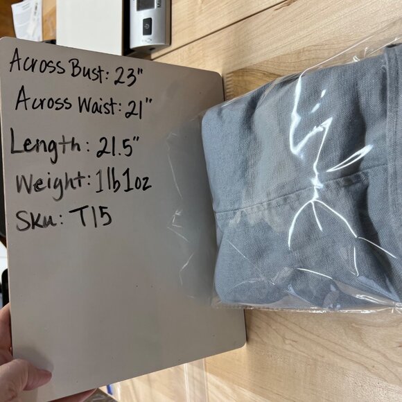 Eileen Fisher Dawn Open Front Organic Linen Jacket Blue Size XS - Picture 10 of 10